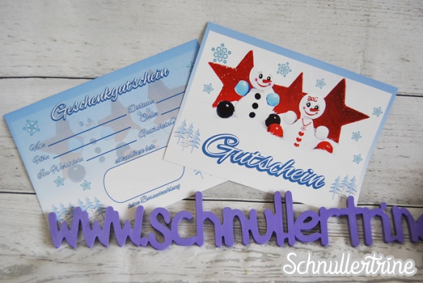 Geschenkgutschein "Mr. & Mrs. Snowman"